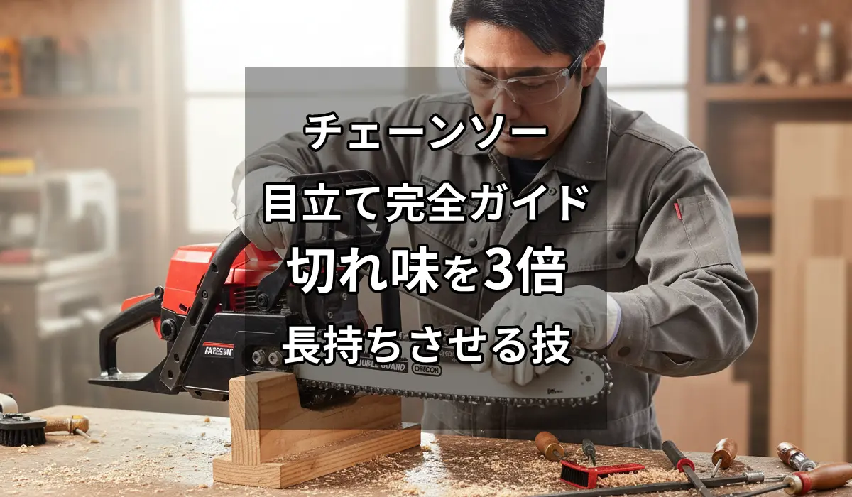 チェーンソーの目立て完全ガイド切れ味を3倍長持ちさせる技