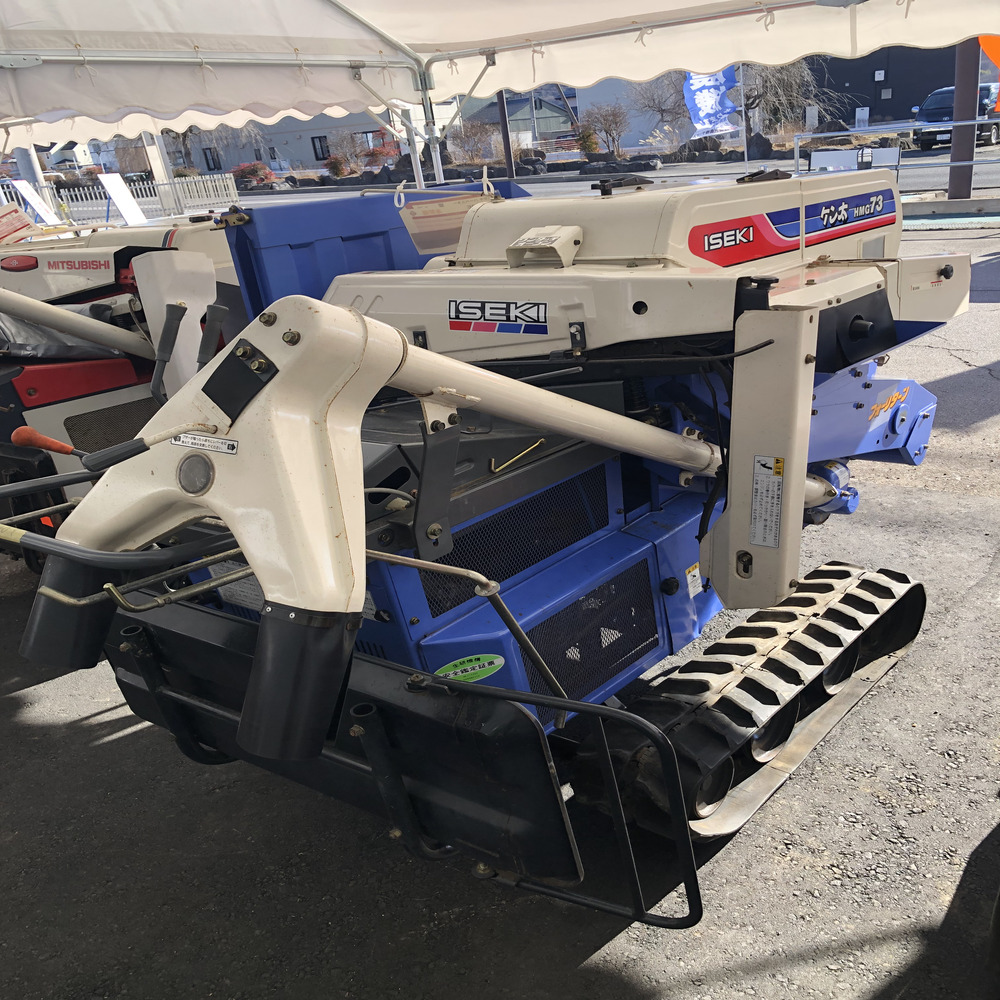 イセキ 中古ハーベスター 【整備待ち】イセキ ハーベスター HMG73E : 機体寸法約 2,085mm × 1,200mm × 1,280mm 馬力 (最大出力):6.0 PSの商品画像3